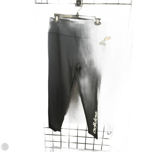 Athletic Leggings By Adidas In Black, Size: L
