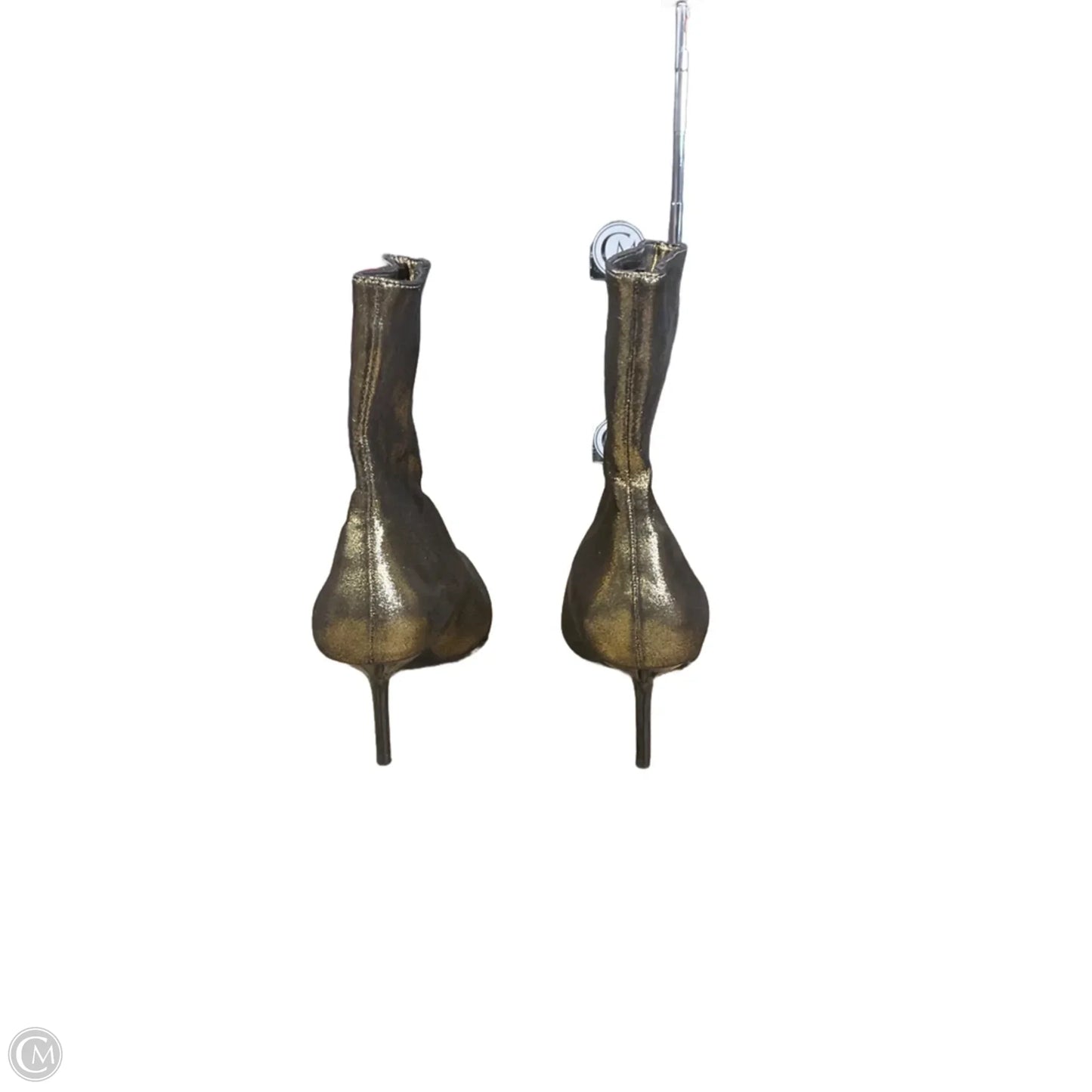 Boots Ankle Heels By Zara In Gold, Size: 8