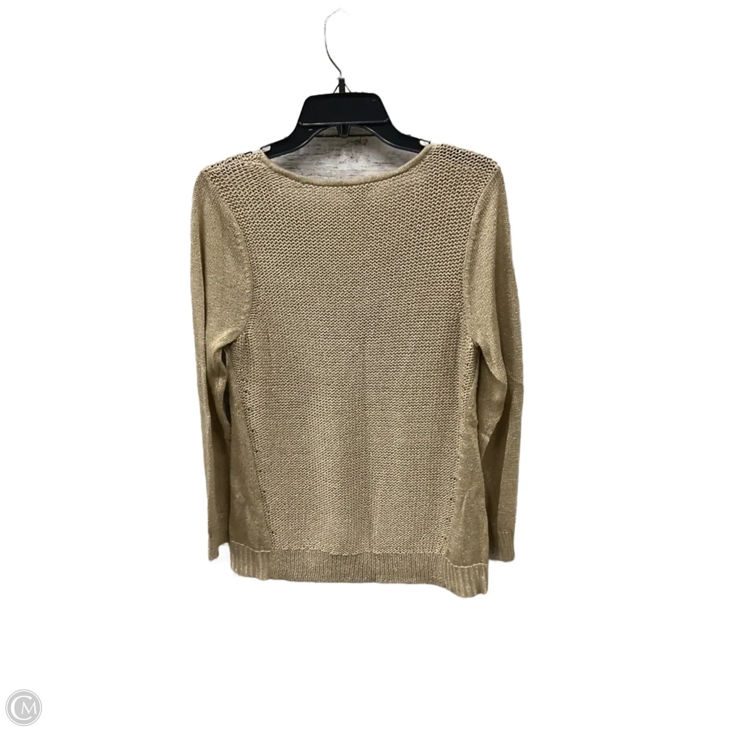 Top Long Sleeve By Chicos In Gold, Size: L