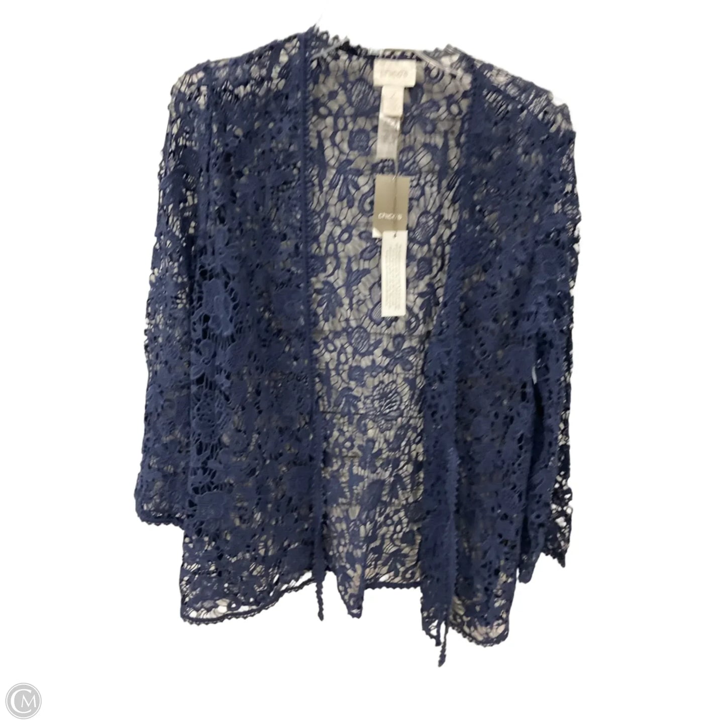 Cardigan By Chicos In Blue, Size: L