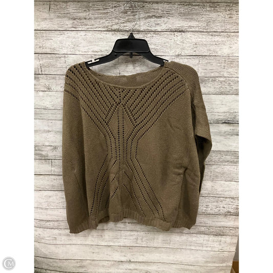 Sweater Short Sleeve By Chicos In Brown, Size: M