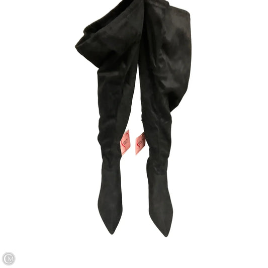 Boots Knee Heels By Rouge In Black, Size: 9