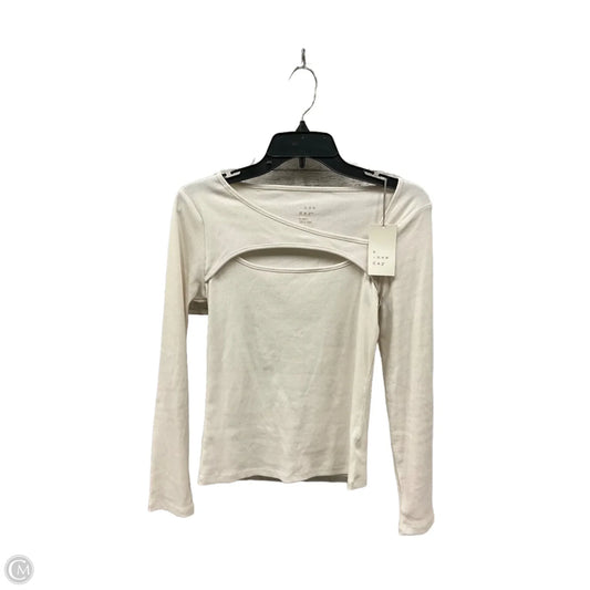 Top Long Sleeve Basic By A New Day In White, Size: Xs