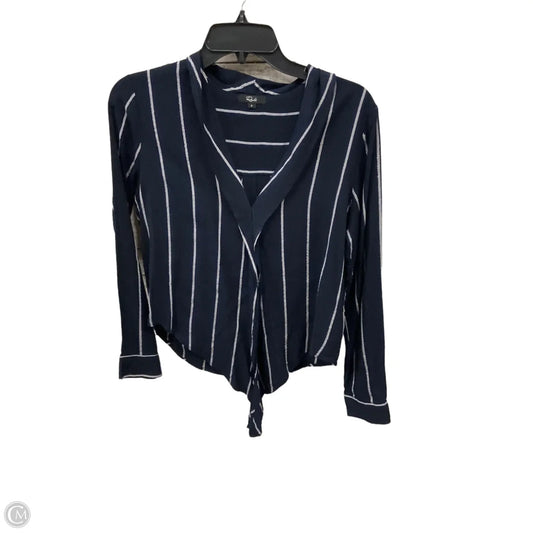 Blouse Long Sleeve By Rails In Navy, Size: S