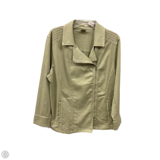 Jacket Other By Chicos In Green, Size: 1x
