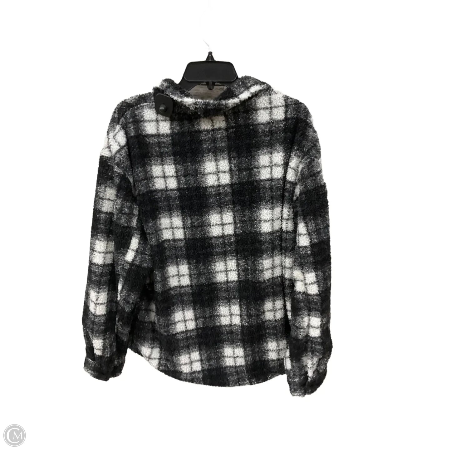 Jacket Faux Fur & Sherpa By Colosseum In Black & White, Size: Xl