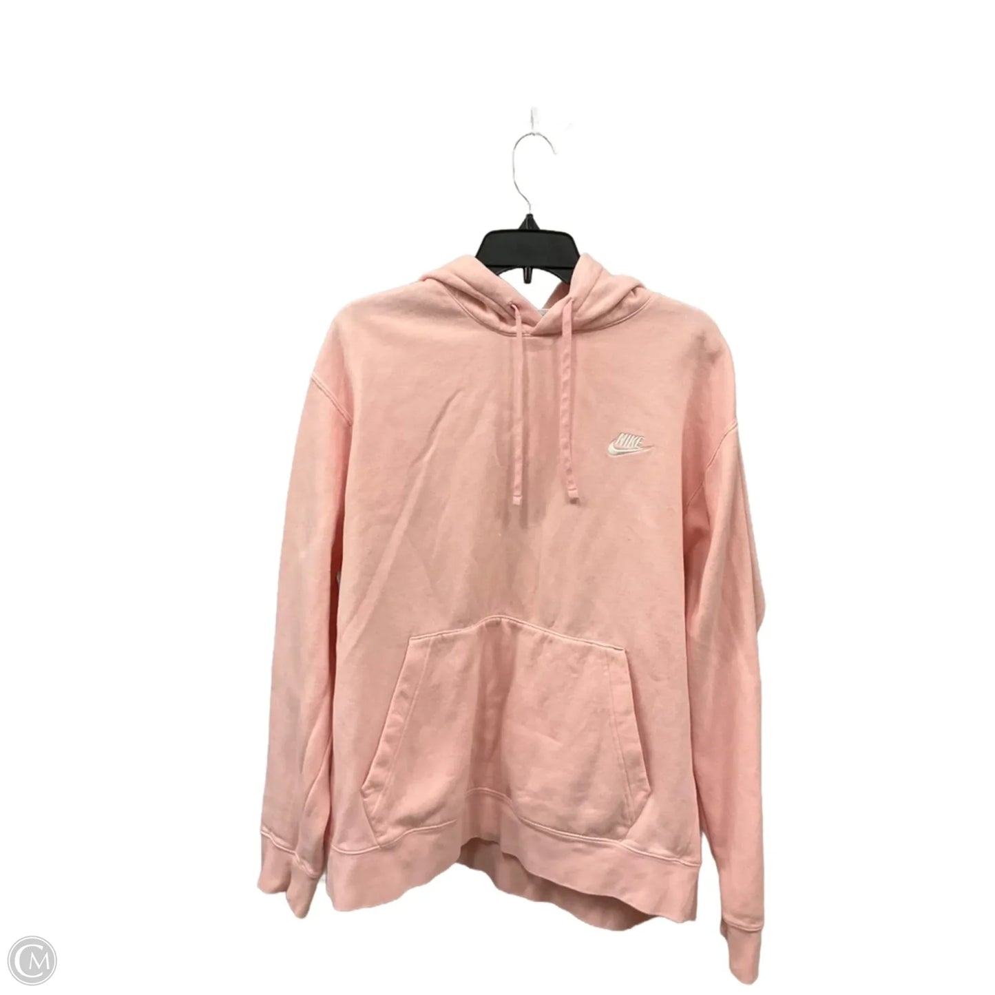 Sweatshirt Hoodie By Nike Apparel In Pink, Size: Xl