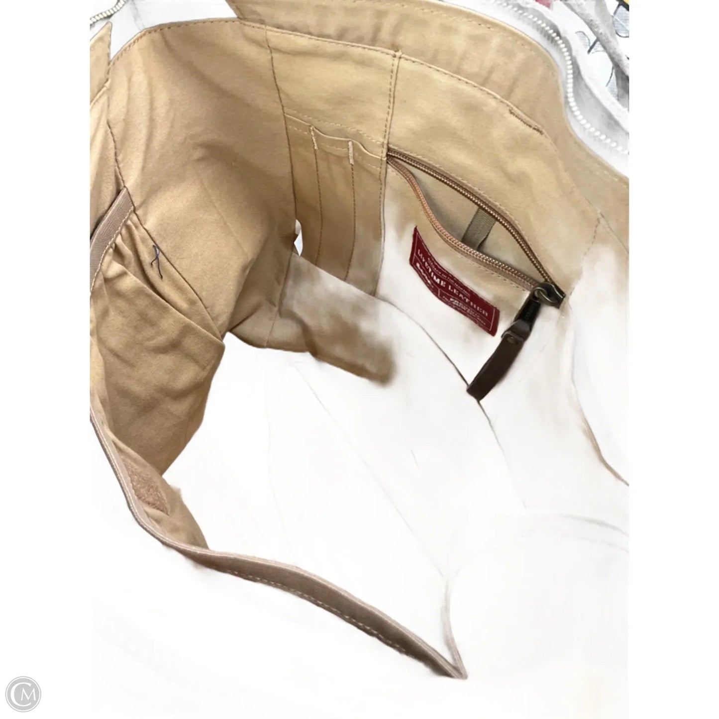 Tote Leather By Cma, Size: Large