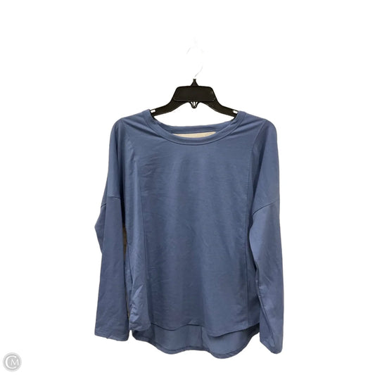 Athletic Top Long Sleeve Crewneck By All In Motion In Blue, Size: M