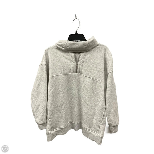 Athletic Top Long Sleeve Collar By Old Navy In Grey, Size: Xs