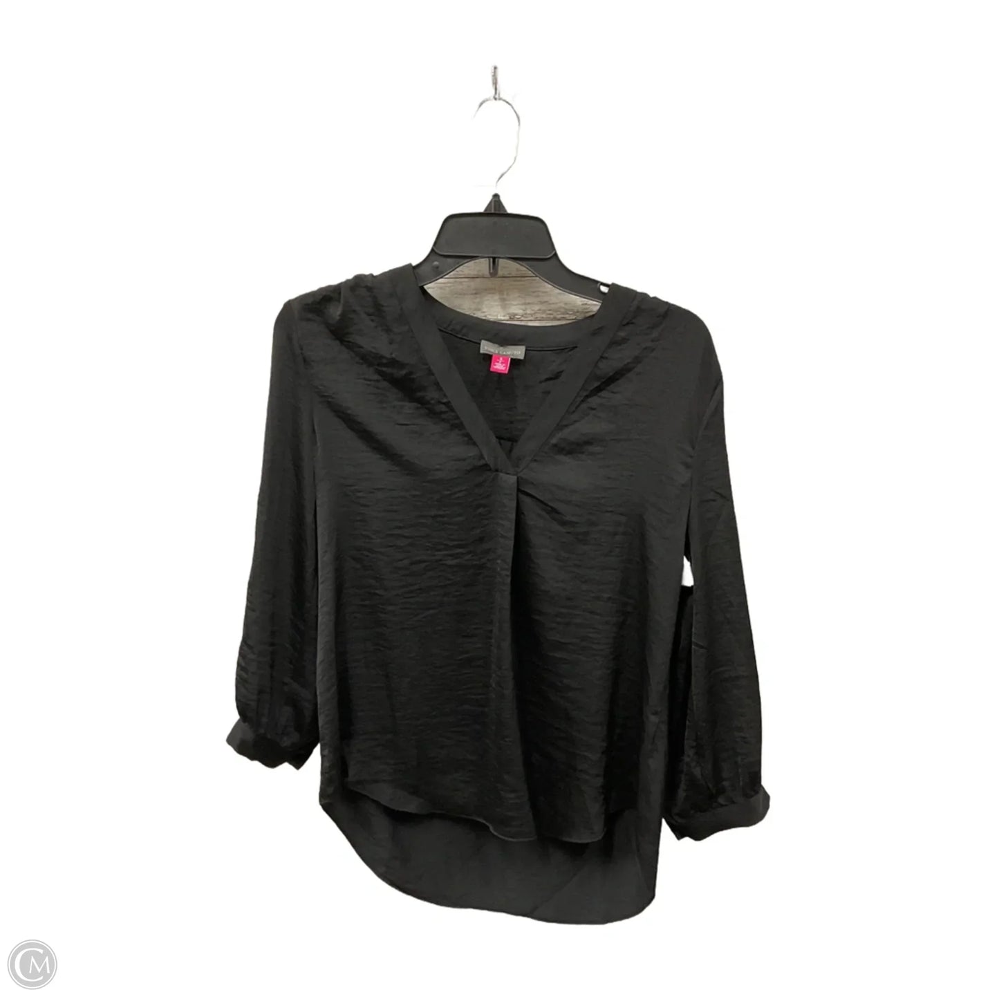 Top Long Sleeve Basic By Vince Camuto In Black, Size: S