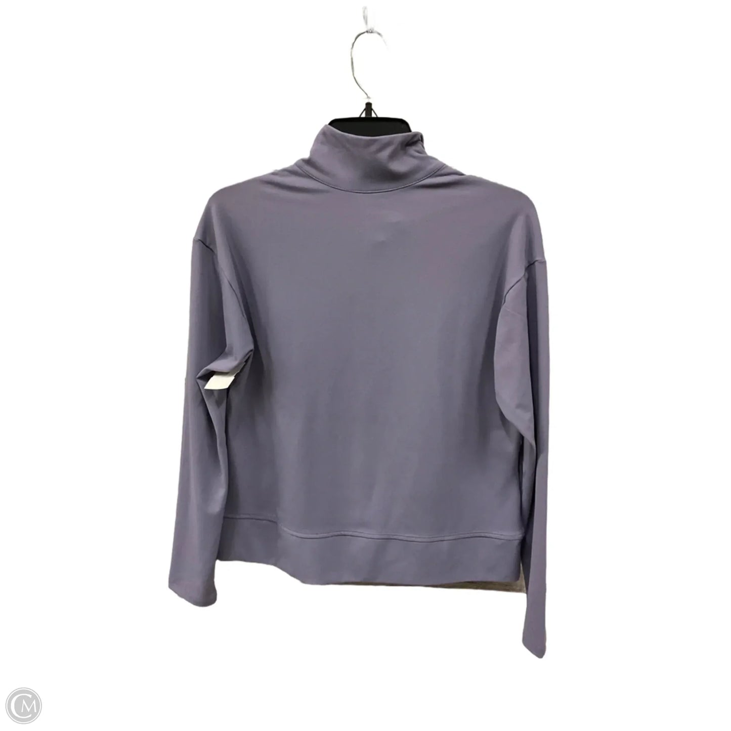 Athletic Top Long Sleeve Collar By Apana In Purple, Size: M
