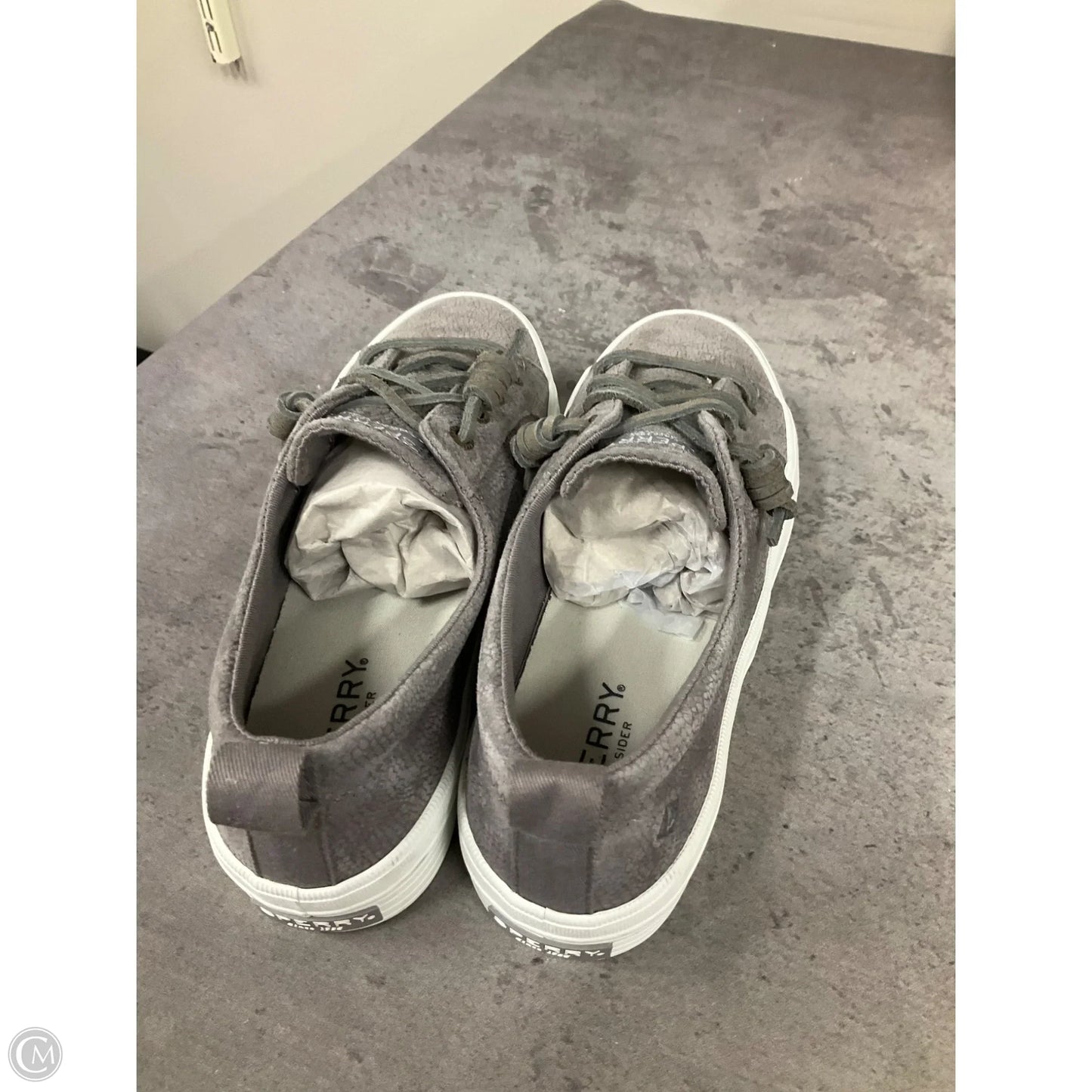 Shoes Sneakers By Sperry In Grey, Size: 6.5