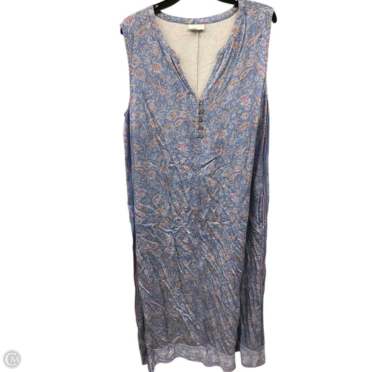 Dress Casual Maxi By J. Jill In Blue, Size: Xl