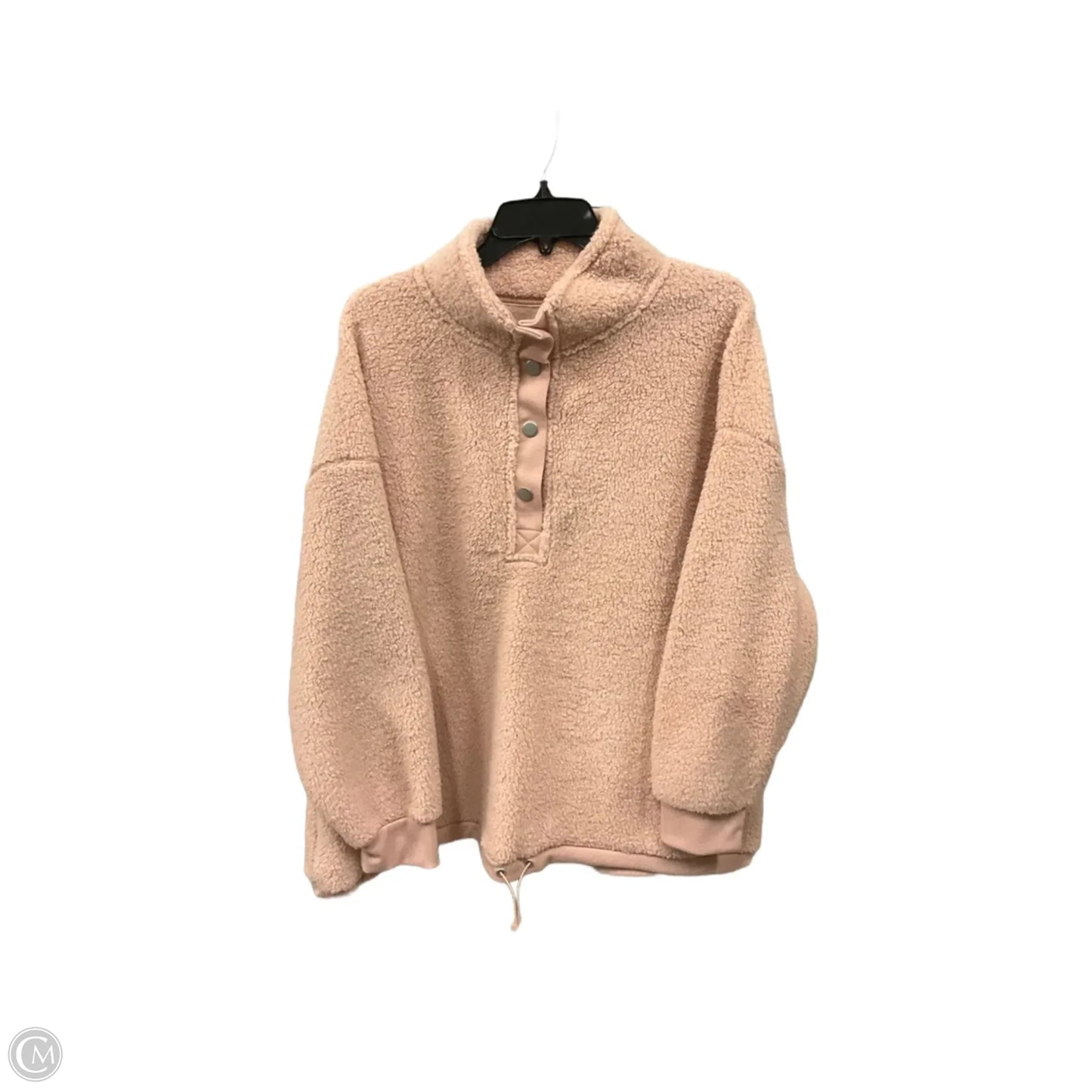 Jacket Faux Fur & Sherpa By C And C In Pink, Size: 1x