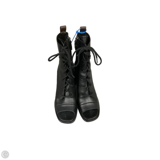 Boots Luxury Designer By Louis Vuitton In Black, Size: 10
