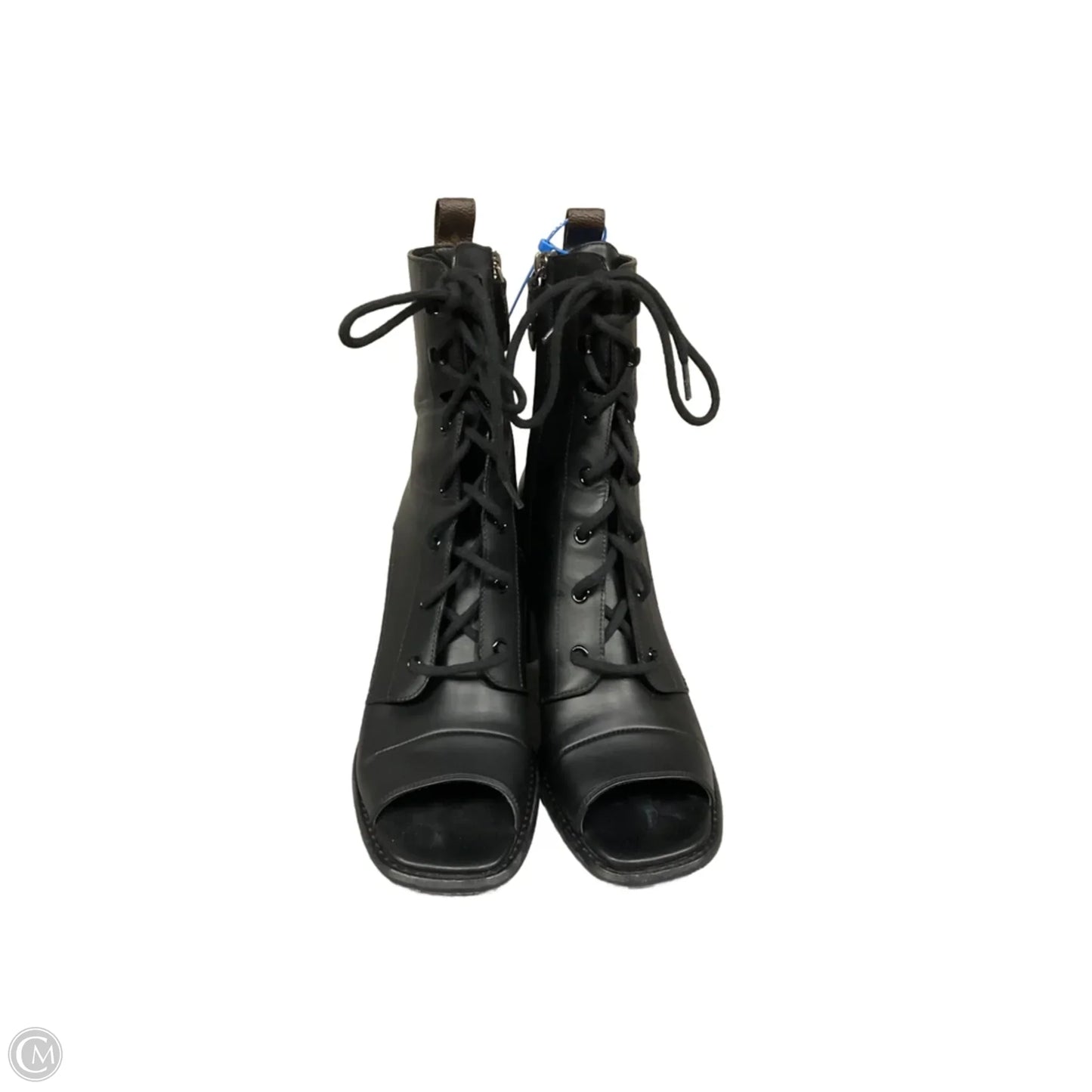 Boots Luxury Designer By Louis Vuitton In Black, Size: 10