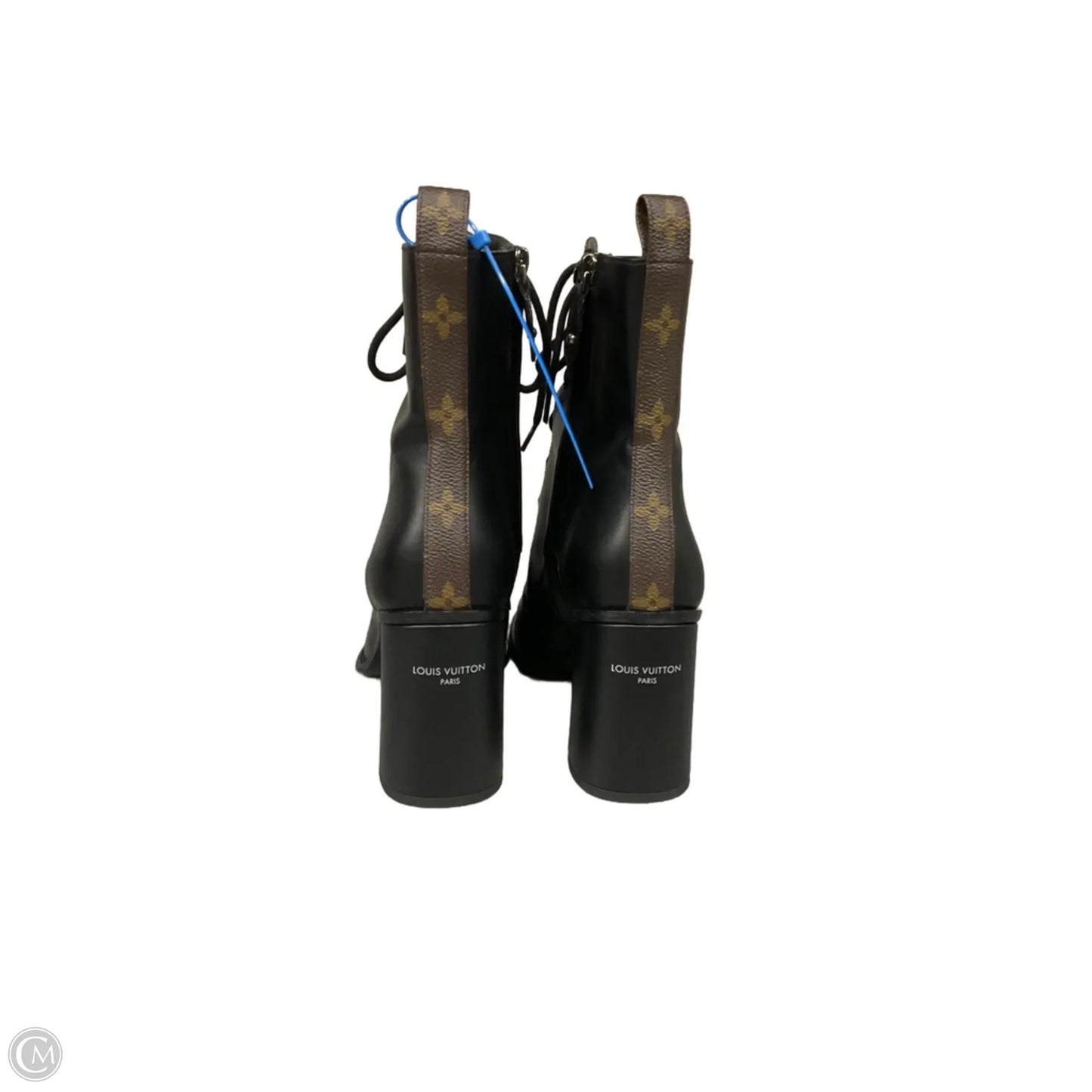 Boots Luxury Designer By Louis Vuitton In Black, Size: 10