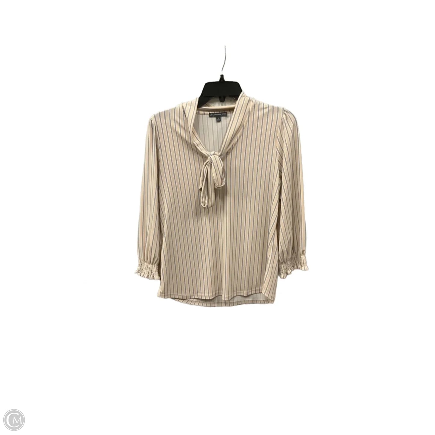 Top Long Sleeve By Adrianna Papell In Striped Pattern, Size: S