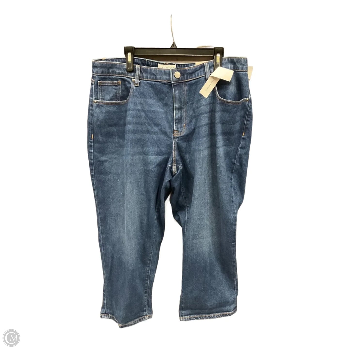 Jeans Cropped By Lane Bryant In Blue Denim, Size: 16