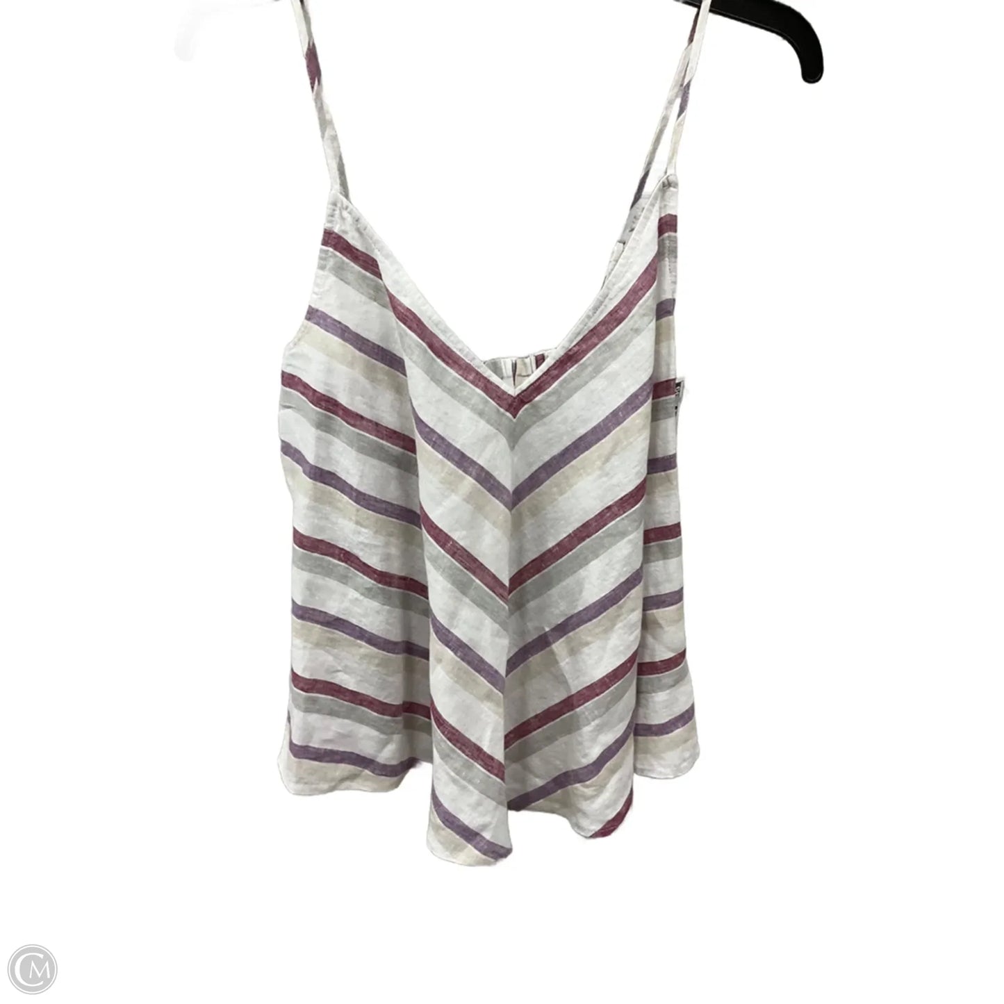 Top Sleeveless By Madewell In Striped Pattern, Size: M