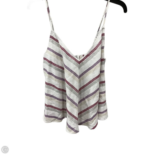 Top Sleeveless By Madewell In Striped Pattern, Size: M