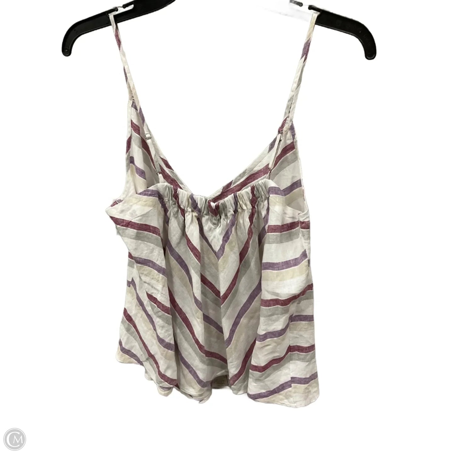Top Sleeveless By Madewell In Striped Pattern, Size: M