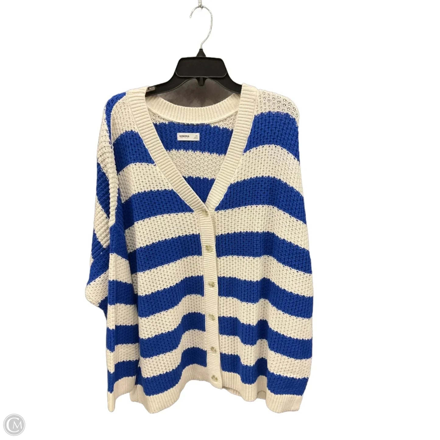 Cardigan By Sonoma In Striped Pattern, Size: 2x
