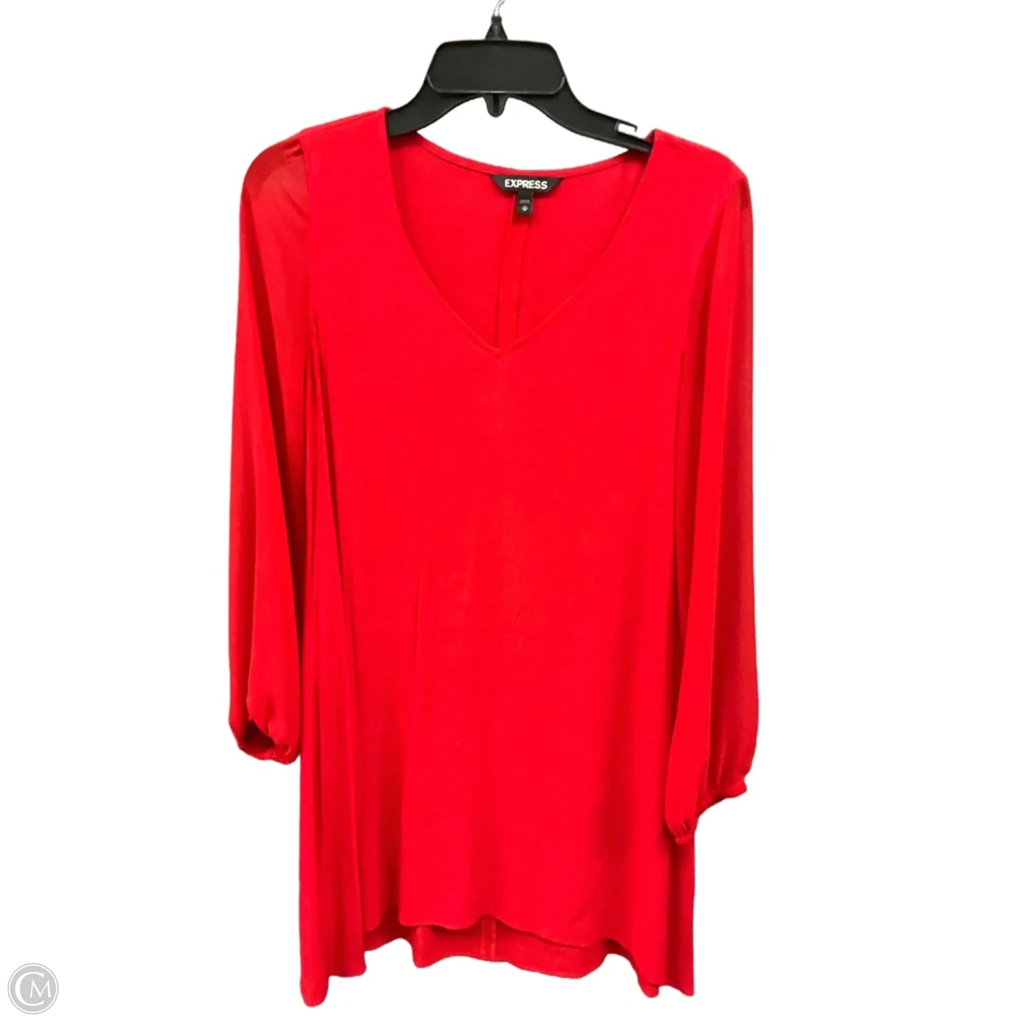 Dress Casual Midi By Express In Red, Size: Xs