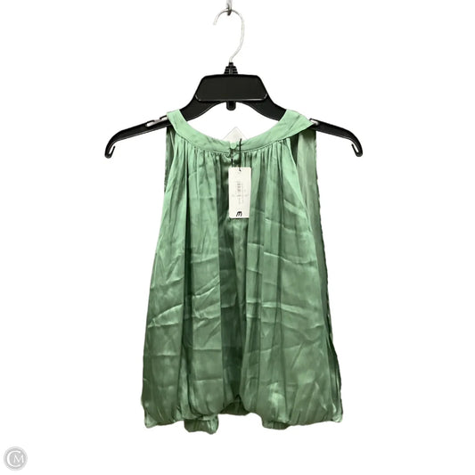 Top Sleeveless Basic By Current Air In Green, Size: M