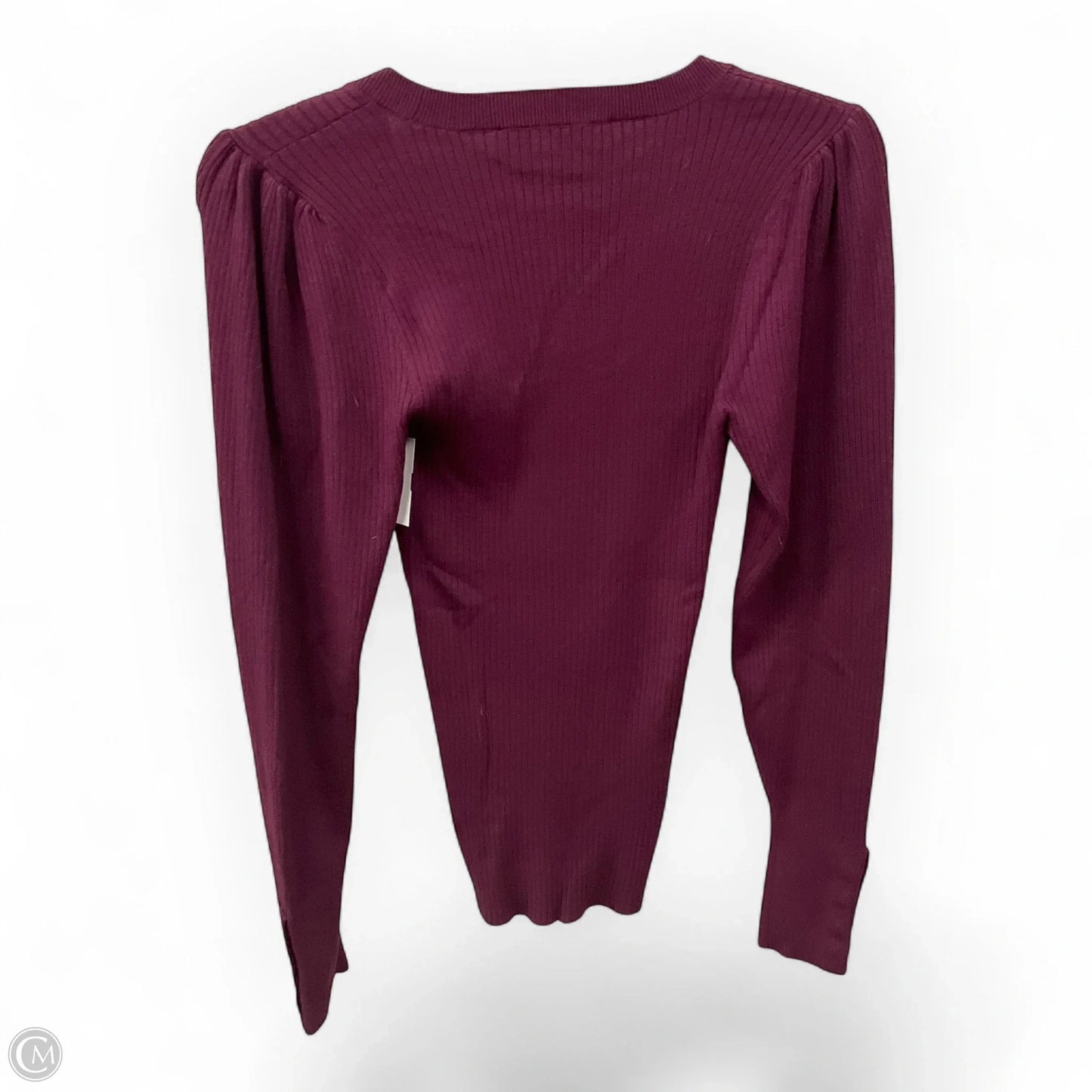 Top Long Sleeve Basic By Loft In Purple, Size: M