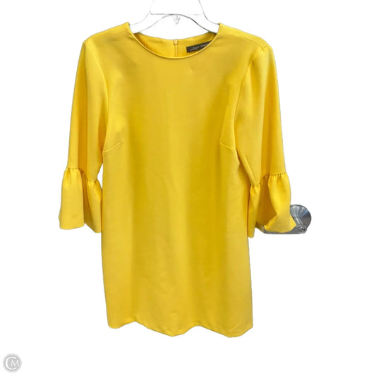 Dress Casual Midi By Zara Women In Yellow, Size: S