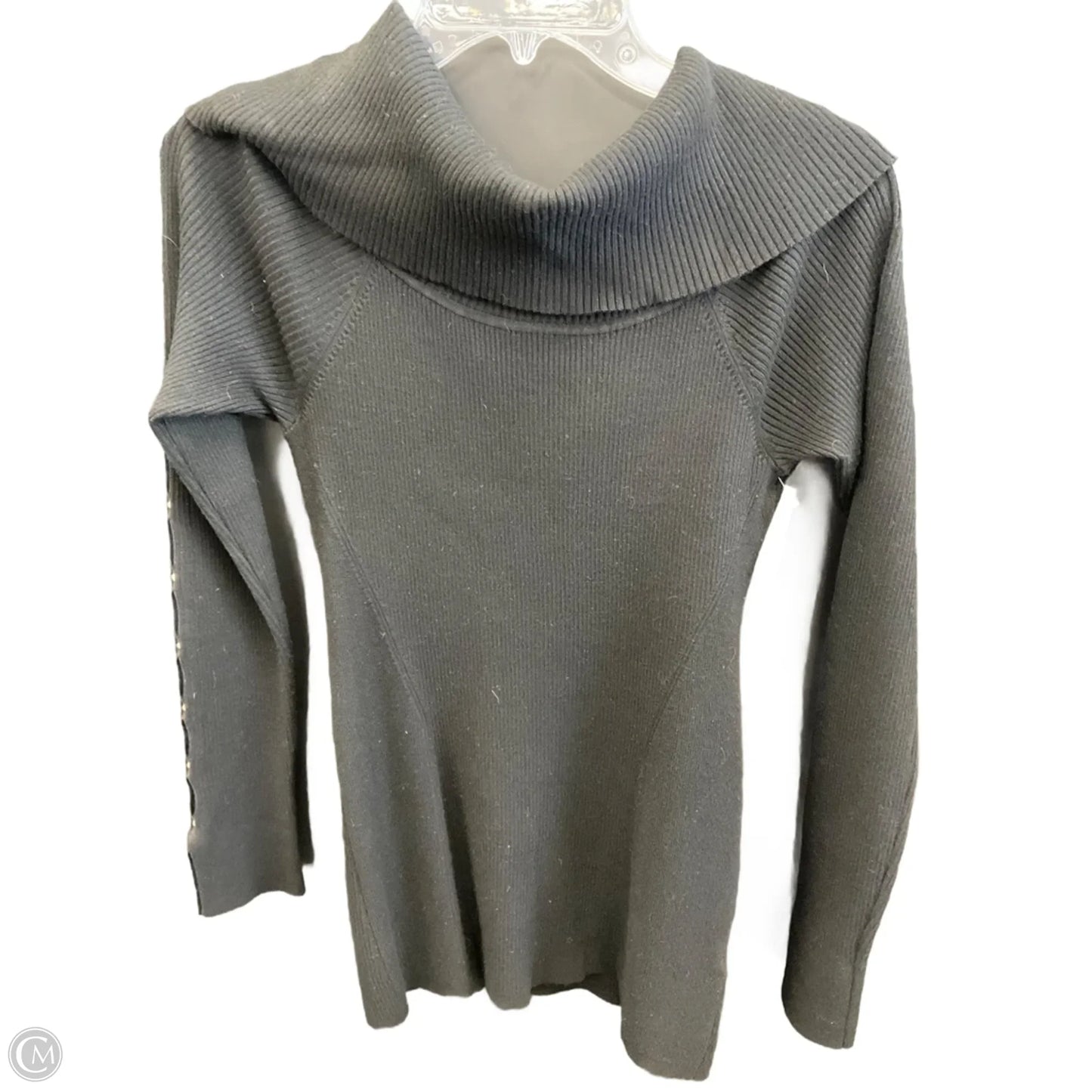 Top Long Sleeve Basic By White House Black Market In Black, Size: S