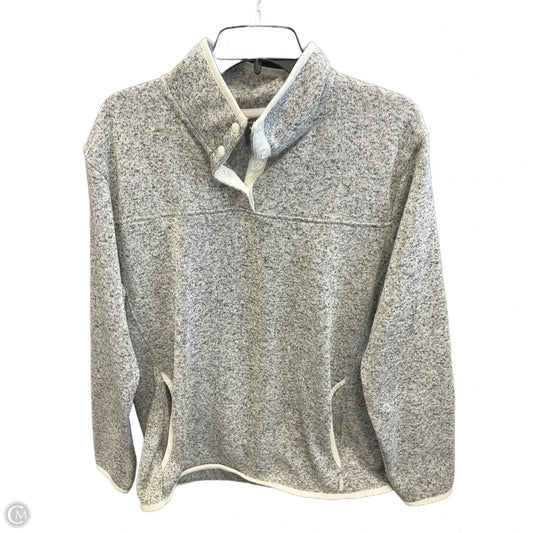 Sweatshirt Collar By Eddie Bauer In Grey, Size: Xl