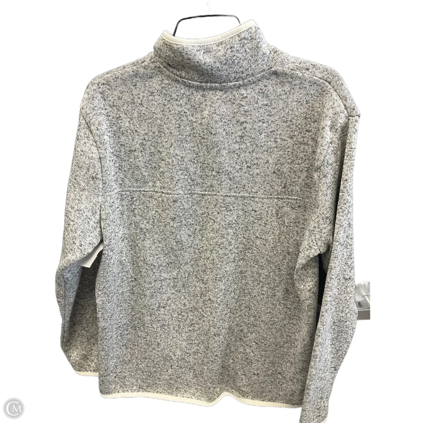 Sweatshirt Collar By Eddie Bauer In Grey, Size: Xl