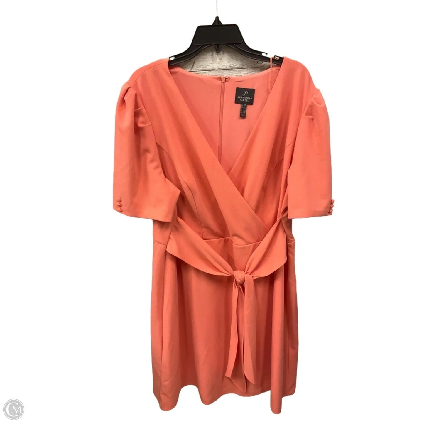 Dress Casual Midi By Adrianna Papell In Peach, Size: 2x