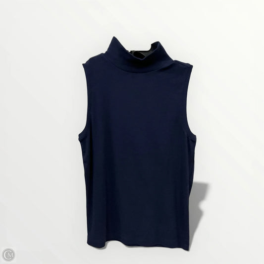 Top Sleeveless Basic By Loft In Navy, Size: L
