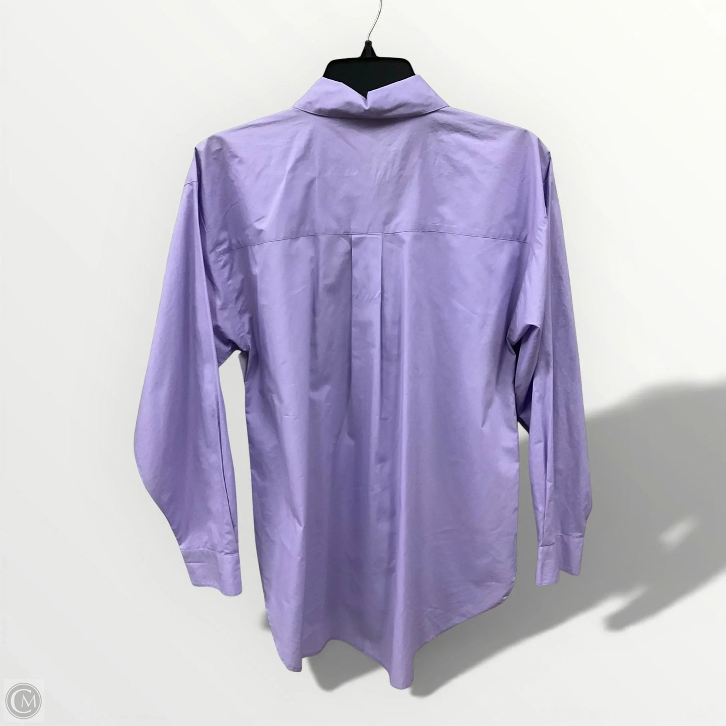 Blouse Long Sleeve By Loft In Purple, Size: S
