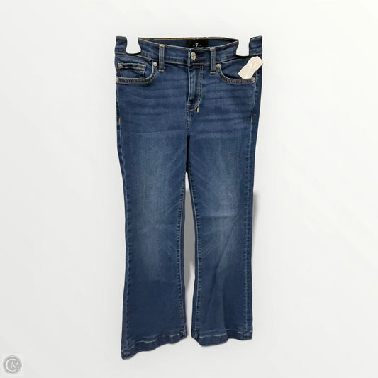 Jeans Flared By 7 For All Mankind In Blue Denim, Size: 2