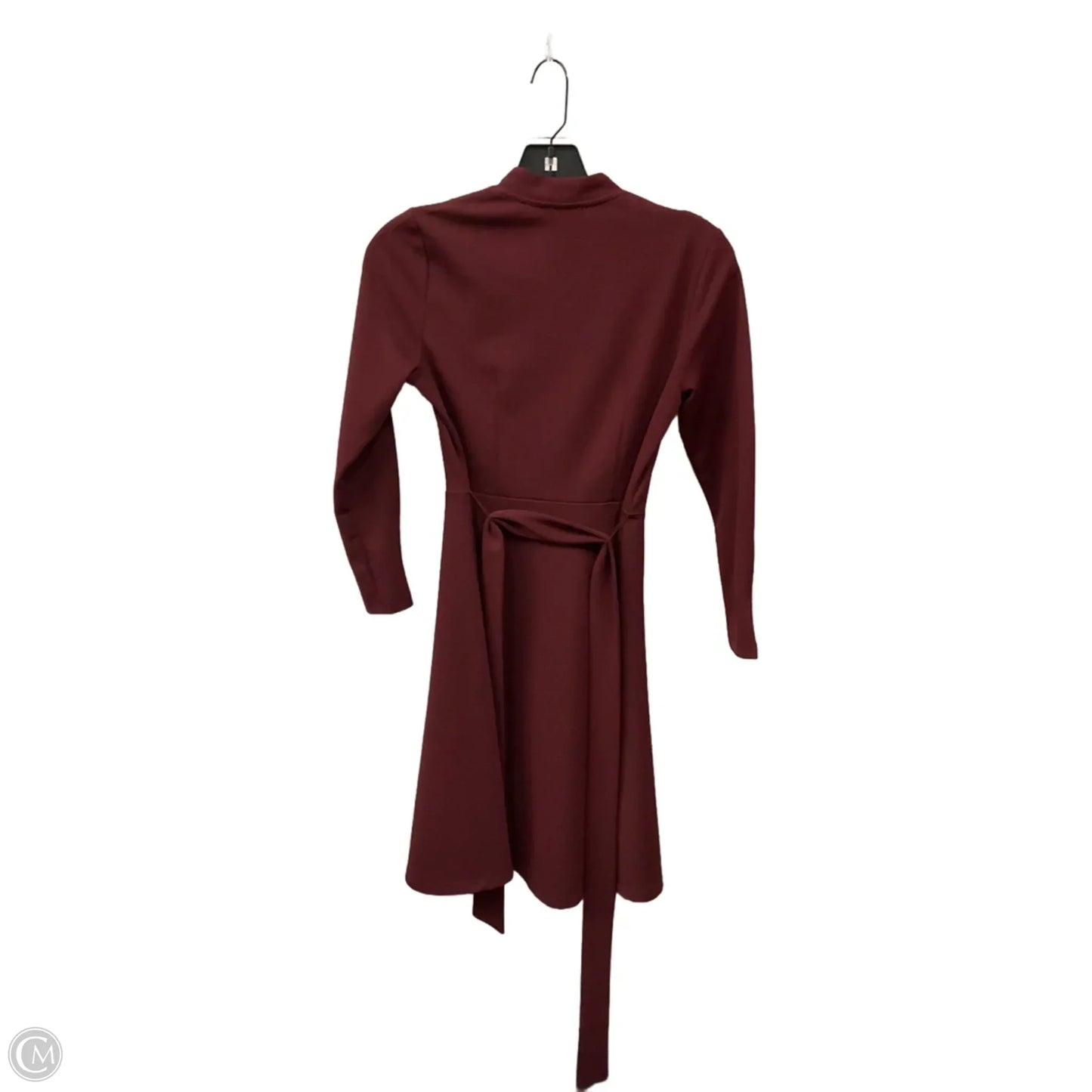 Dress Casual Midi By Ann Taylor In Maroon, Size: Xsp