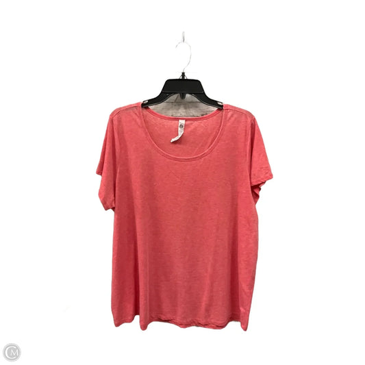 Top Long Sleeve Basic By Cato In Orange, Size: Xl
