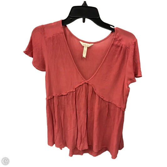Top Short Sleeve Basic By Matilda Jane In Pink, Size: M