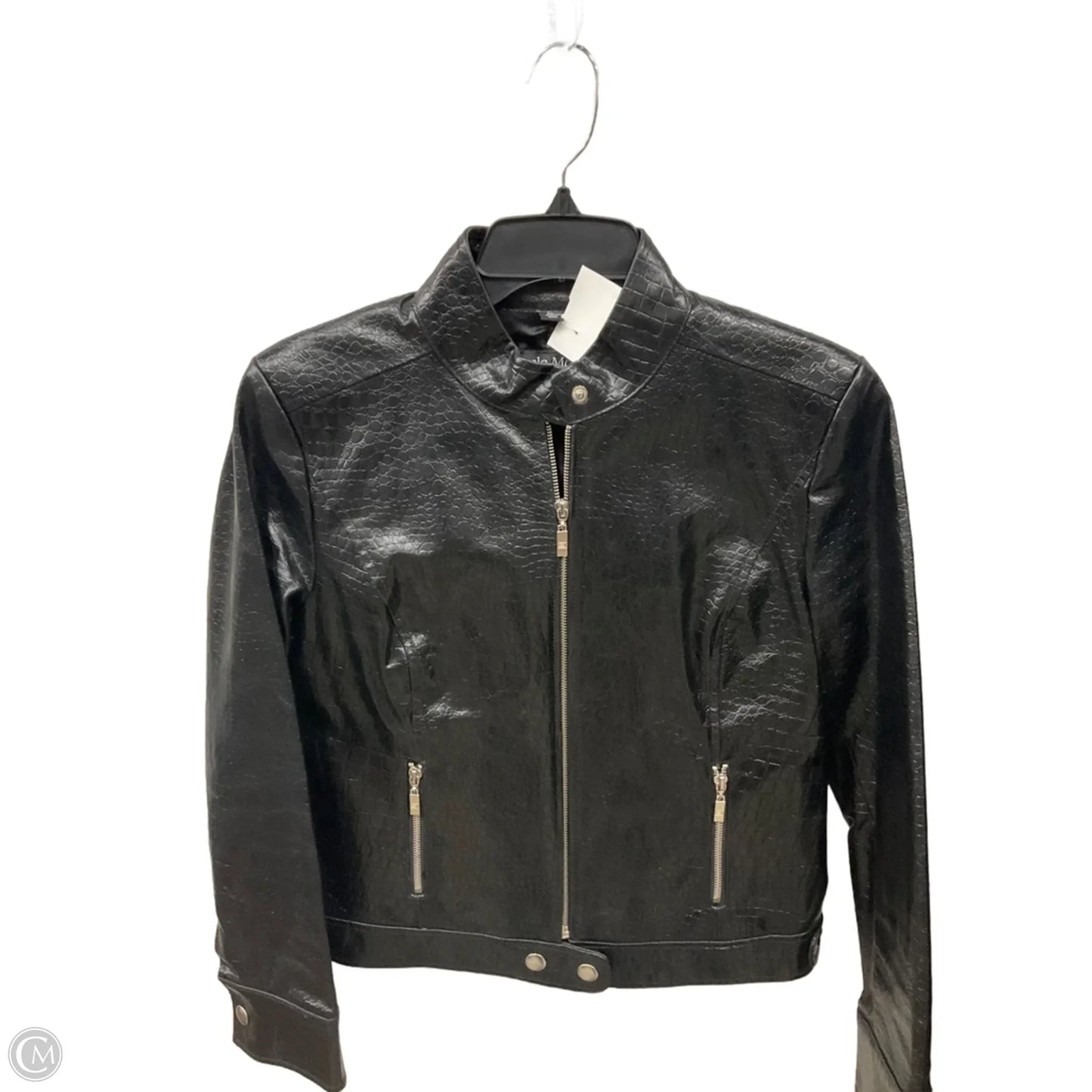 Jacket Leather By Pamela Mccoy In Black, Size: S