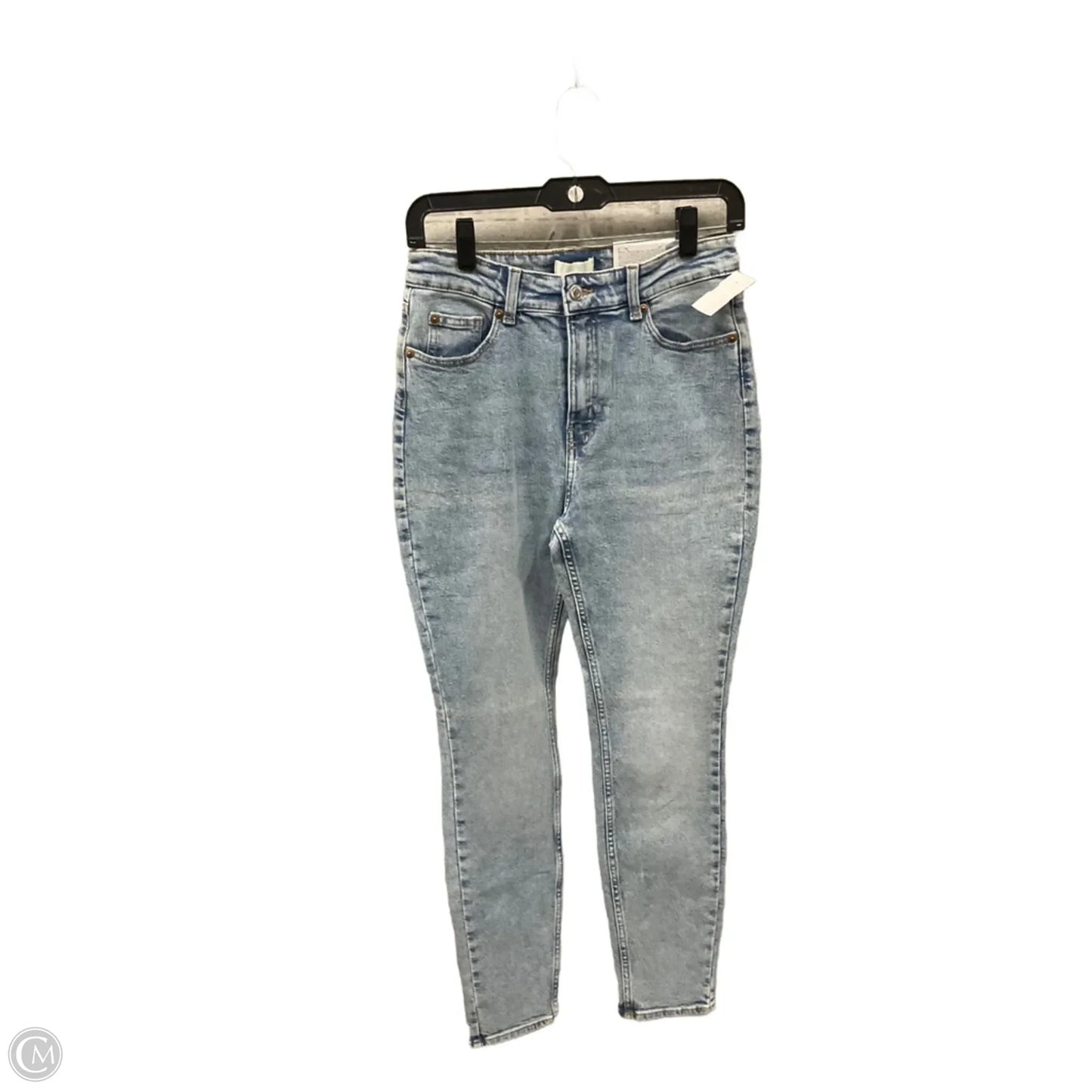 Jeans Straight By H&m In Blue Denim, Size: 6