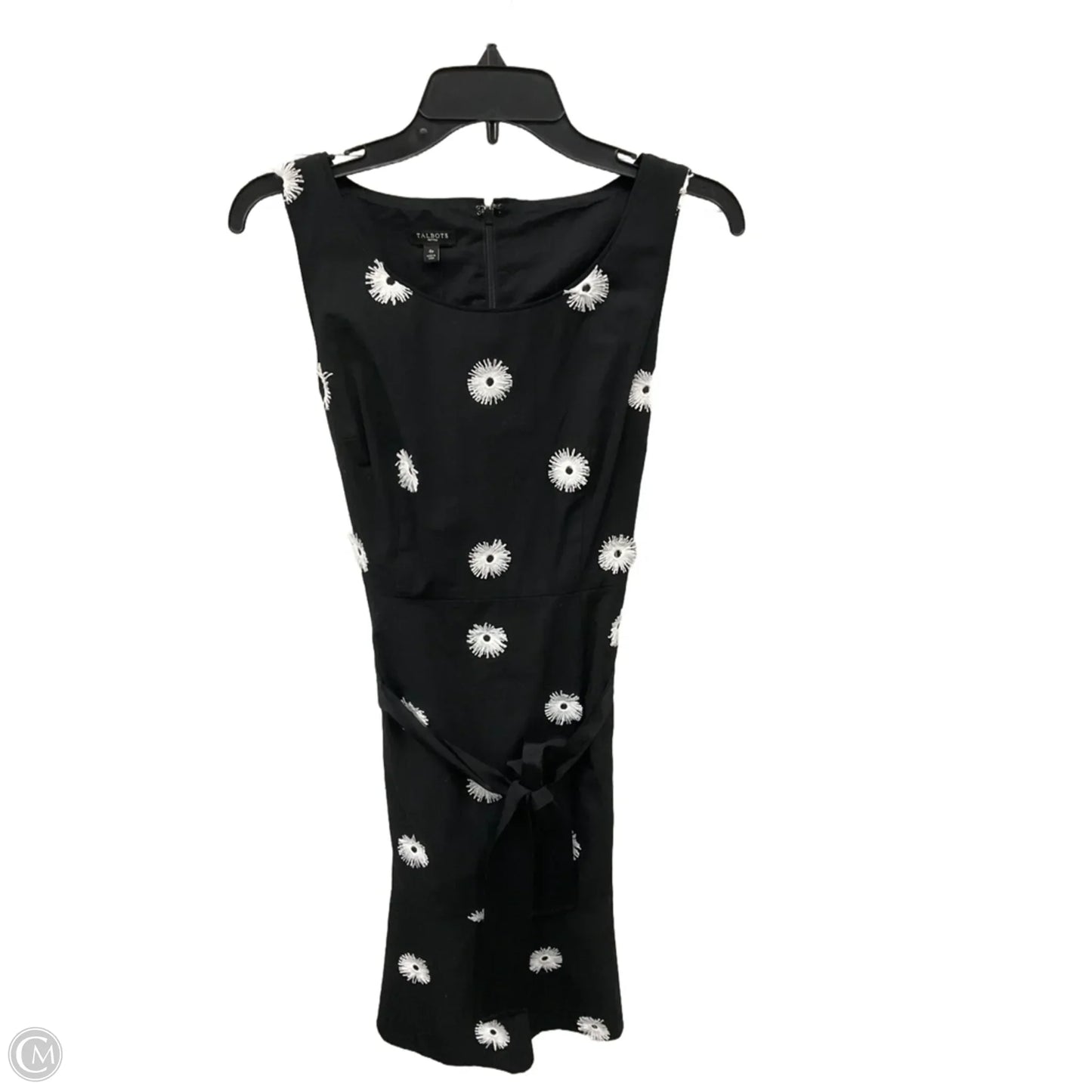 Dress Casual Midi By Talbots In Black & White, Size: Sp