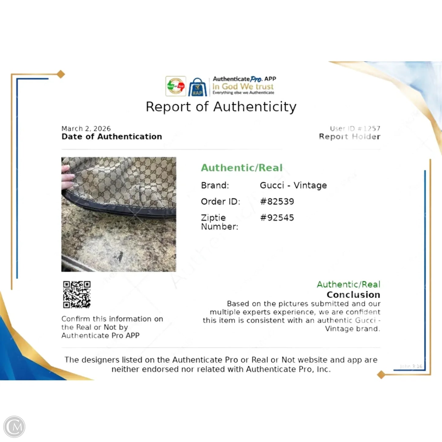 Handbag Luxury Designer By Gucci, Size: Medium