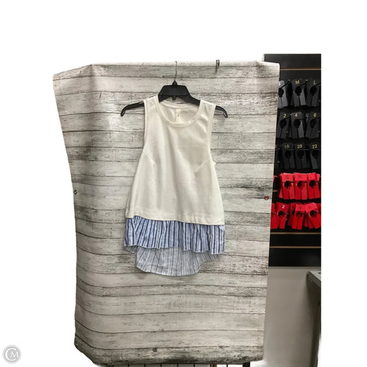 Top Sleeveless By Anthropologie In Cream, Size: S