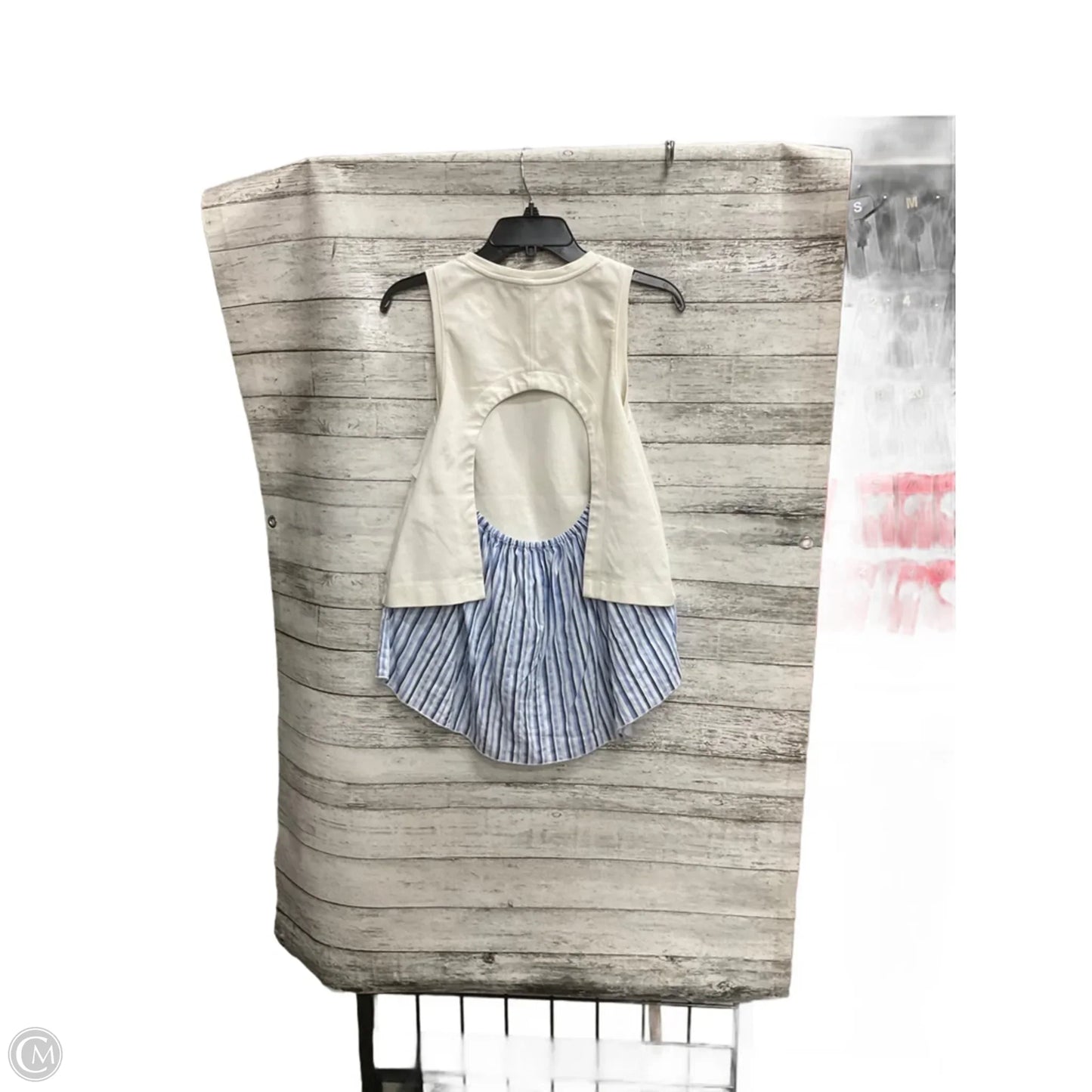 Top Sleeveless By Anthropologie In Cream, Size: S