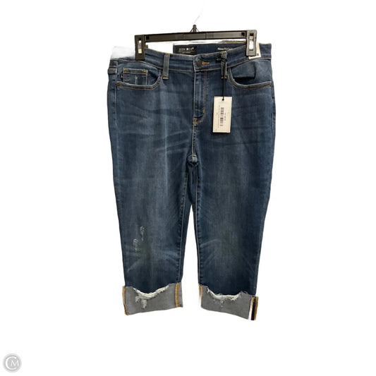 Jeans Cropped By Judy Blue In Blue Denim, Size: 10