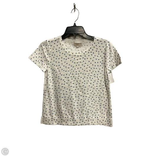 Top Short Sleeve By Loft In Polkadot Pattern, Size: S